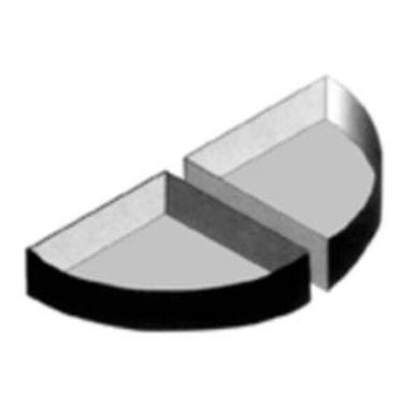 Creative Displays Creative Displays 4925 49 in. W Half Round Tray 4925 - main